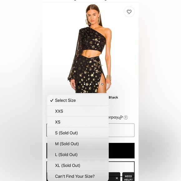 NWT! Dundas x Revolve Stella One Shoulder Top ✨ Small - Picture 4 of 4